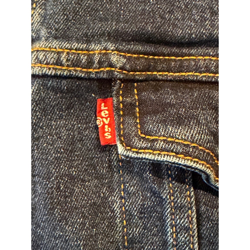 Levis Denim Jacket Mens XL Blue Trucker Standard Fit Dark Wash Cotton 72334-1044 - Picture 3 of 11